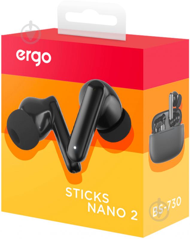Навушники Ergo Sticks Nano 2 black (BS-730K) - фото 8