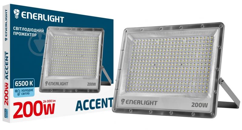 Прожектор світлодіодний Enerlight ACCENT 200 Вт IP65 сірий ACCENT200SMD120C - фото 1 Прожектор світлодіодний Enerlight ACCENT 200 Вт IP65 сірий ACCENT200SMD120C - фото 1