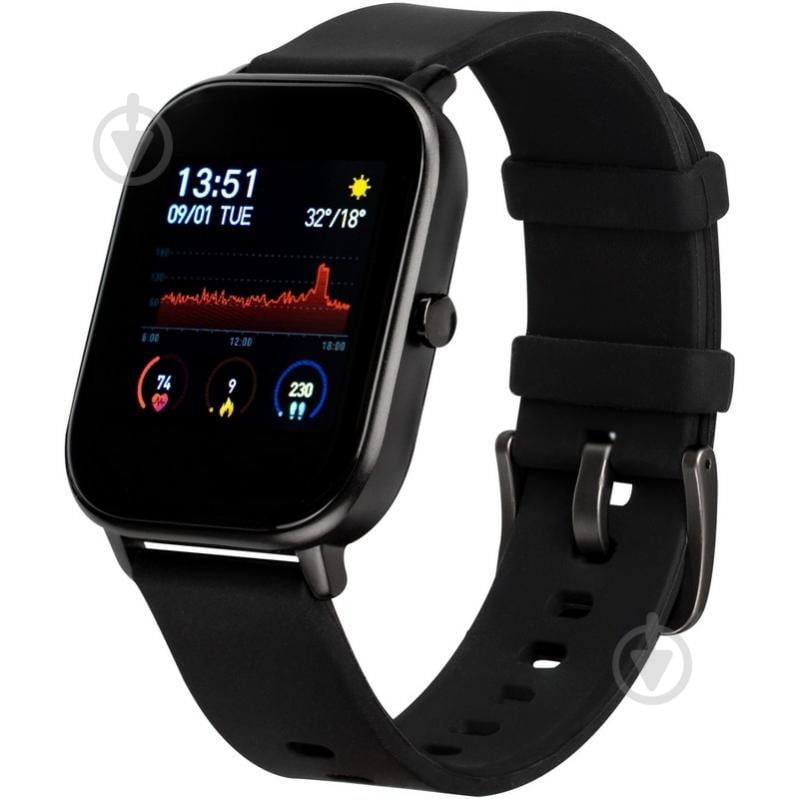 Смарт-годинник Gelius AMAZWATCH GT black (GP-L8P) - фото 1 Смарт-годинник Gelius AMAZWATCH GT black (GP-L8P) - фото 1