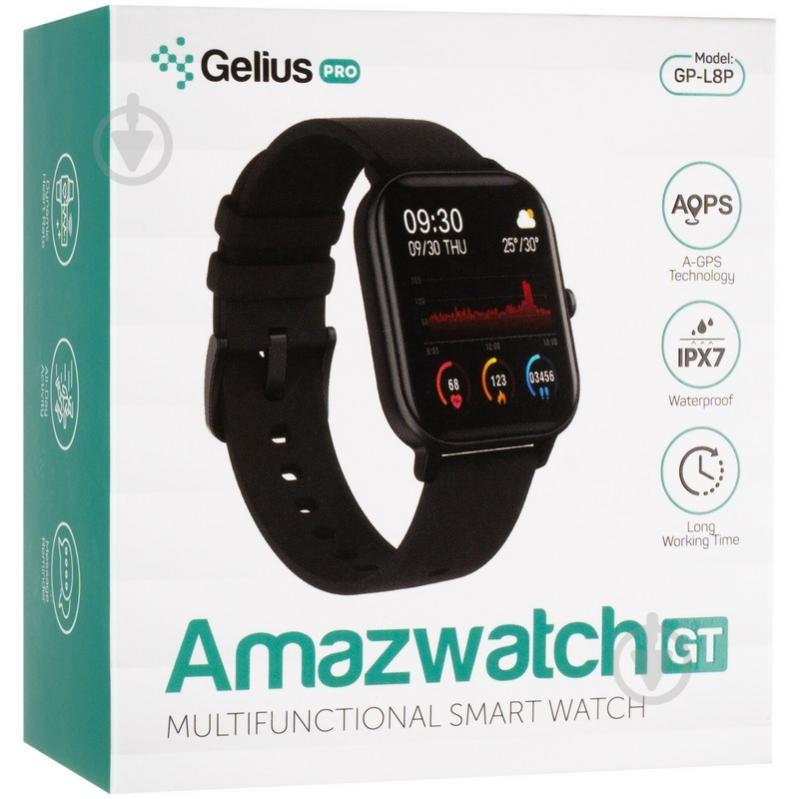 Смарт-годинник Gelius AMAZWATCH GT black (GP-L8P) - фото 24 Смарт-годинник Gelius AMAZWATCH GT black (GP-L8P) - фото 24
