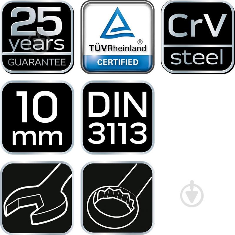 Ключ комбинированный Neo 09-710 - фото 2