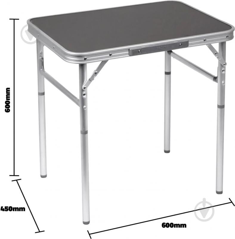 Стол Bo-Camp 60x45 см Grey (1404385) - фото 6 Стол Bo-Camp 60x45 см Grey (1404385) - фото 6