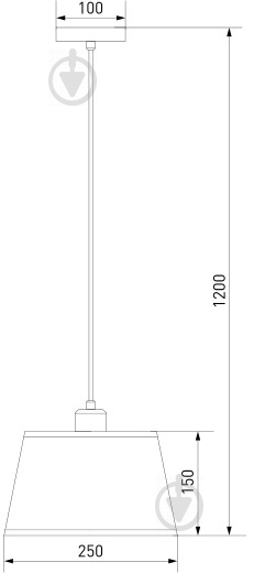 Подвес Strotskis Koby 1x40 Вт E14 хром/черный 70064/1 - фото 4