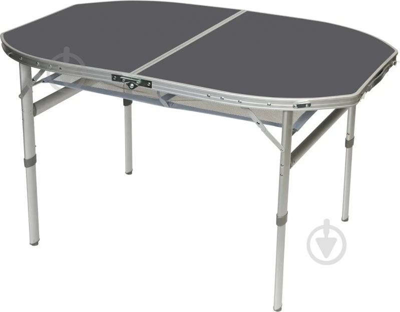 Стол Bo-Camp Case Model Oval 120x80 см Grey (1404415) - фото 1