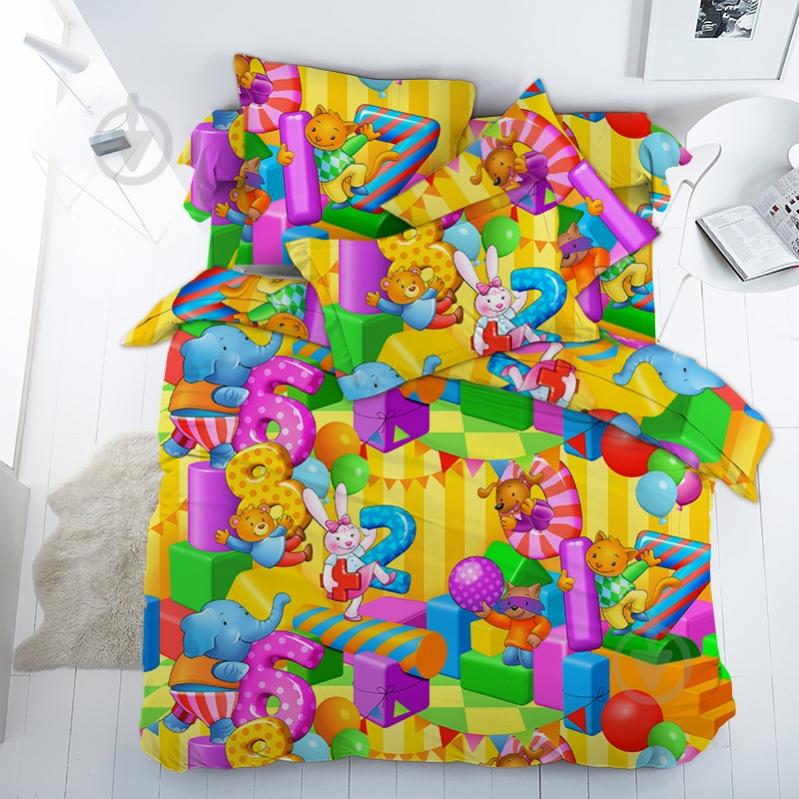 Комплект постельного белья 1.5 Считалочка разноцветный Ecotton - фото 1 Комплект постельного белья 1.5 Считалочка разноцветный Ecotton - фото 1