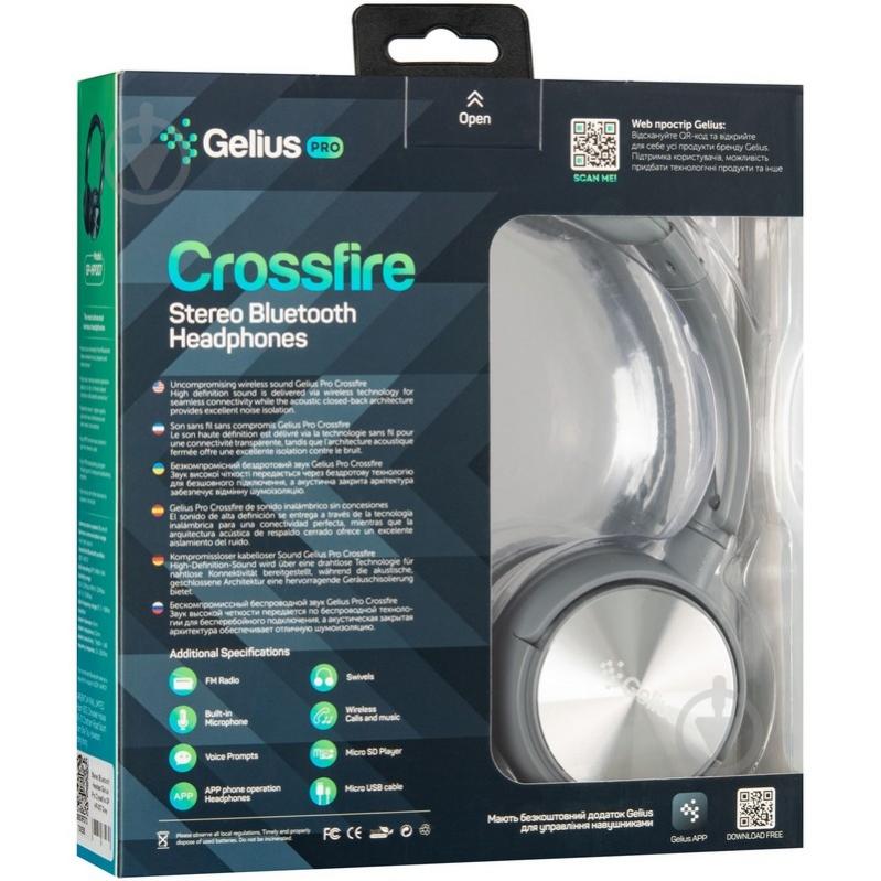 Наушники Gelius Pro Crossfire GP grey (HP-007) - фото 9