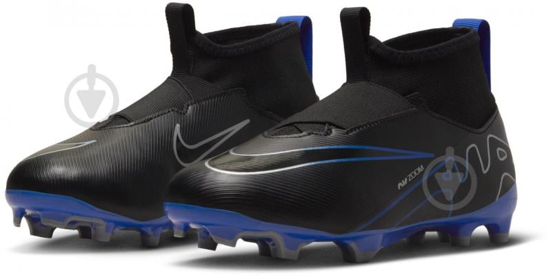 Бутсы Nike JR. ZOOMERCURIAL SUPERFLY 9 ACADEMY FG/MG DJ5623-040 р.33,5 черный - фото 5