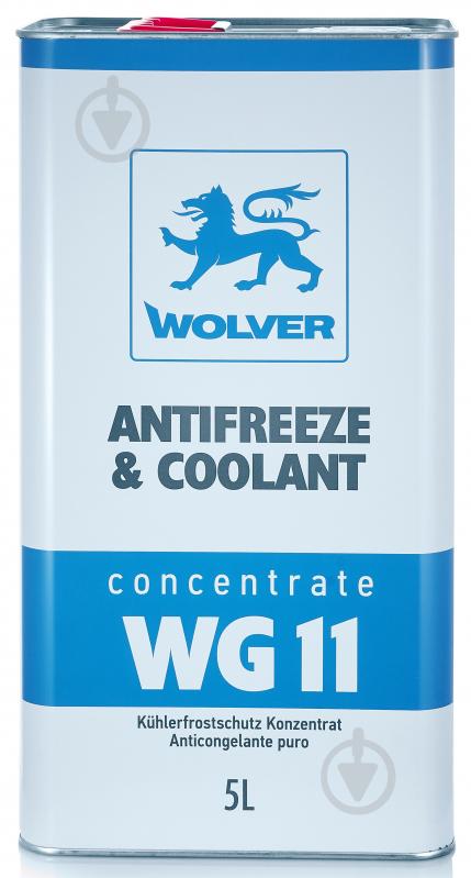 Антифриз Wolver AntiFreeze & Coolant Concentrate WG11 від -80 до +120 5 л 5 кг блакитний/синій - фото 1