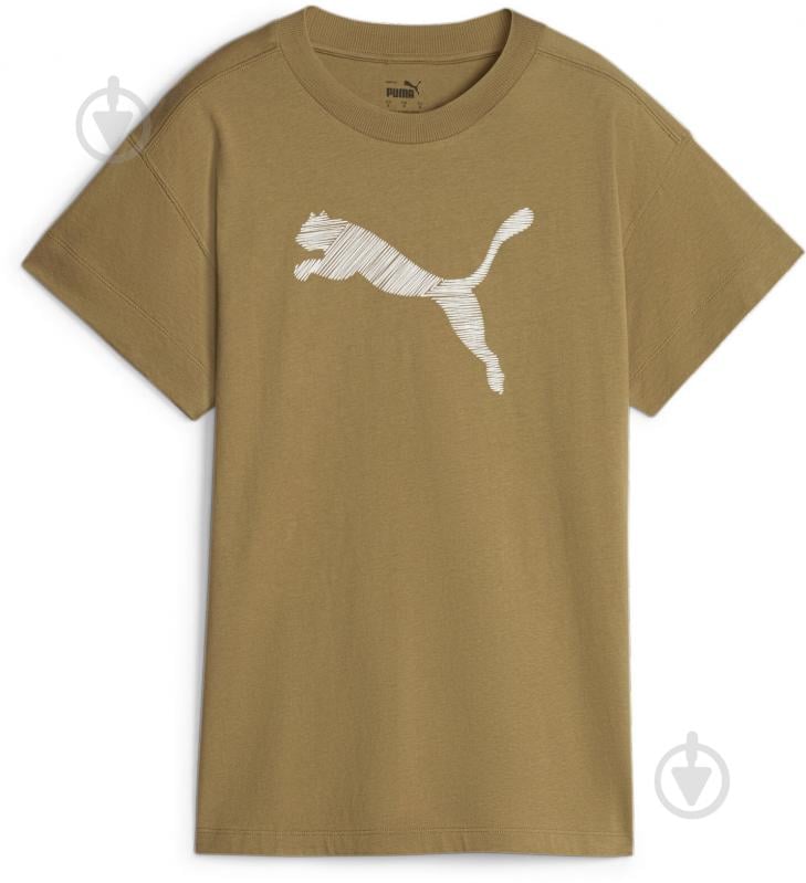 Футболка Puma HER Tee 67600093 р.S коричневый - фото 1