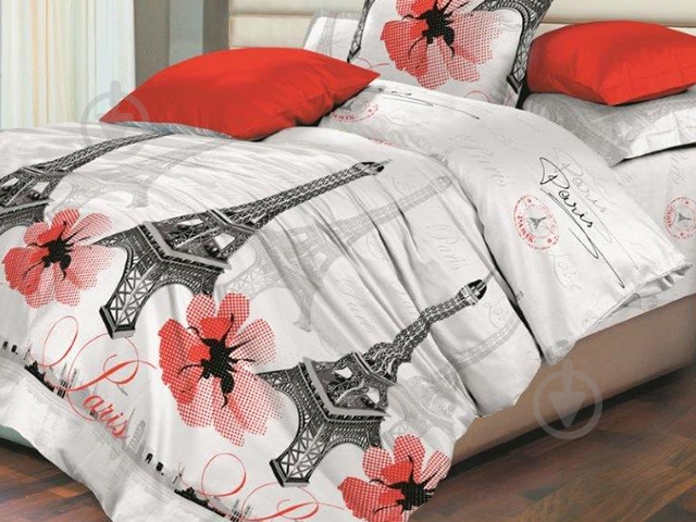 Комплект постельного белья 1.5 Париж белый Ecotton - фото 1 Комплект постельного белья 1.5 Париж белый Ecotton - фото 1