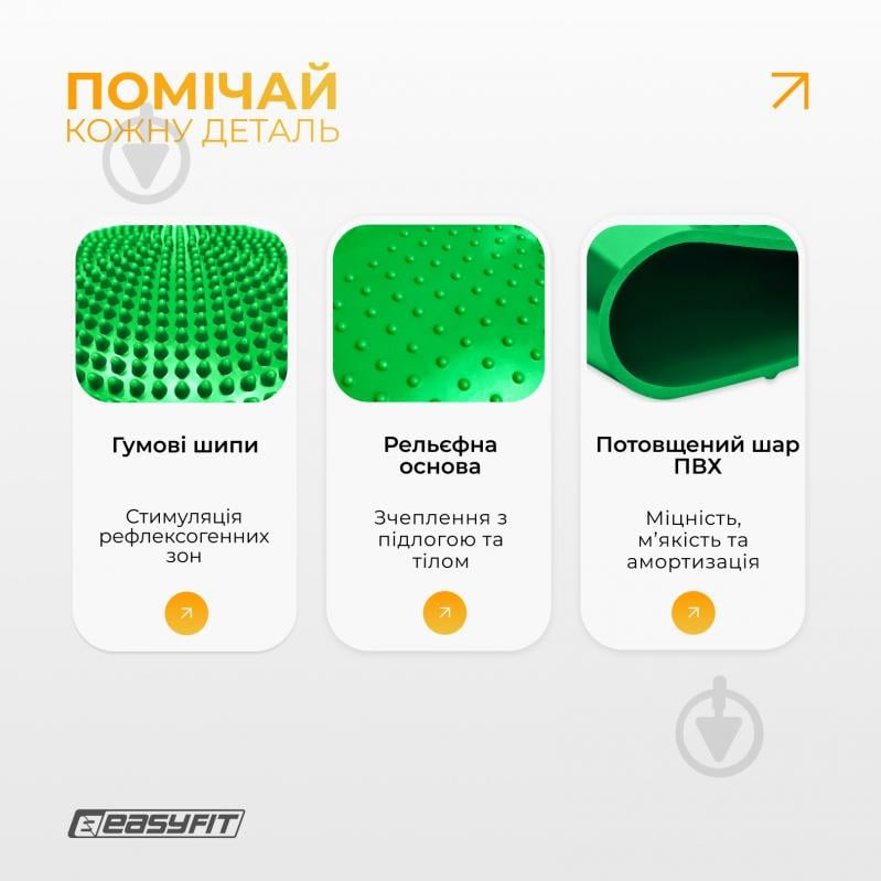 Подушка EasyFit Balance Cushion-A зеленая + насос - фото 4