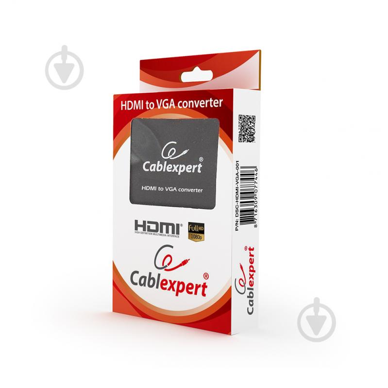 Адаптер Cablexpert HDMI на VGA black (DSC-HDMI-VGA-001) - фото 3