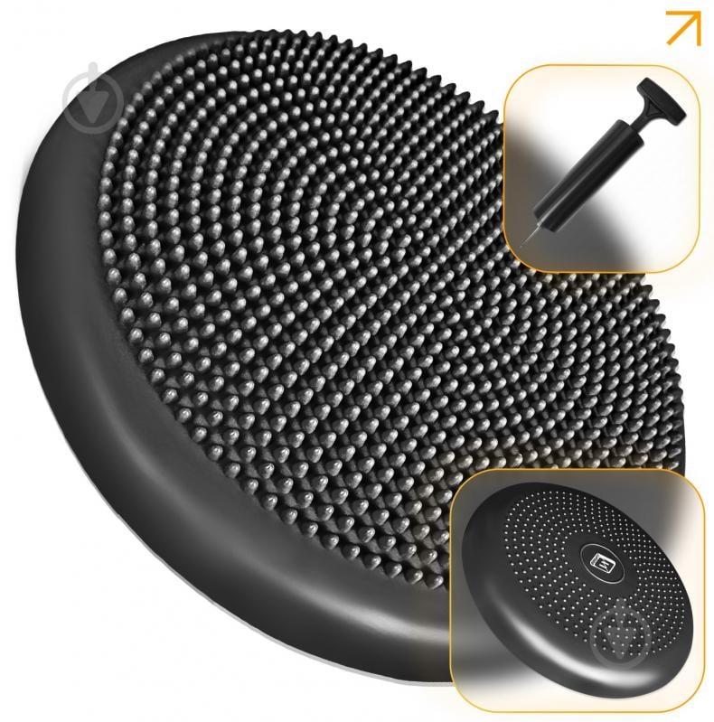 Подушка EasyFit Balance Cushion-A черная + насос - фото 1 Подушка EasyFit Balance Cushion-A черная + насос - фото 1