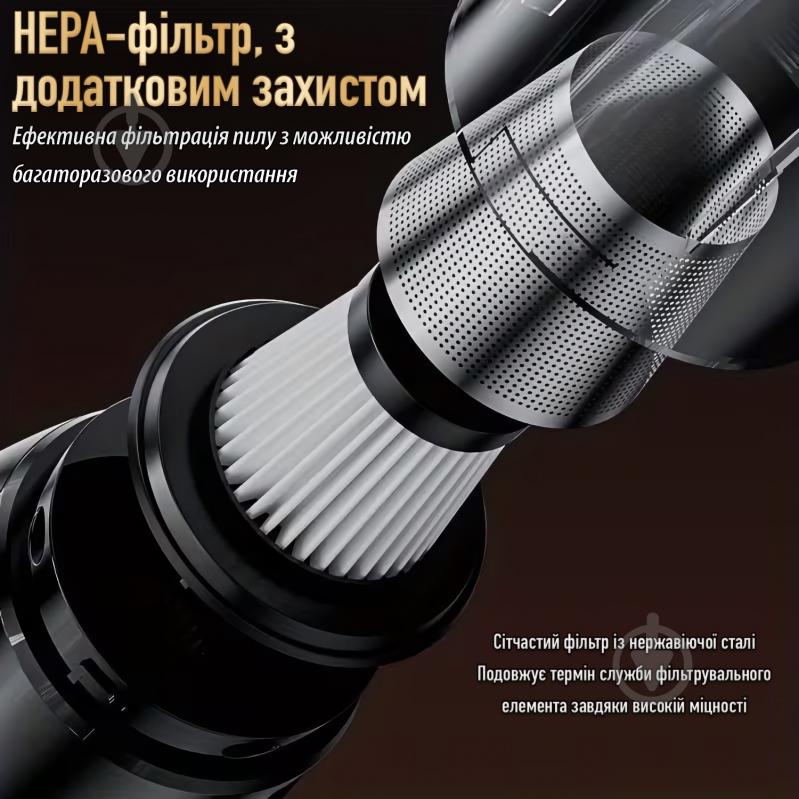 Пылесос автомобильный Suitu ST-128PLUS Black - фото 8