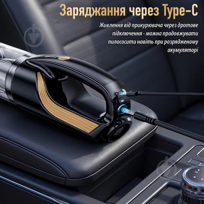 Пылесос автомобильный Suitu ST-128PLUS Black - фото 5