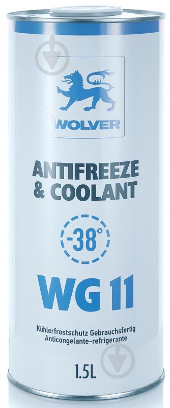 Антифриз Wolver Ready to Use WG11 від -40 до +110 1,5 л блакитний/синій - фото 1