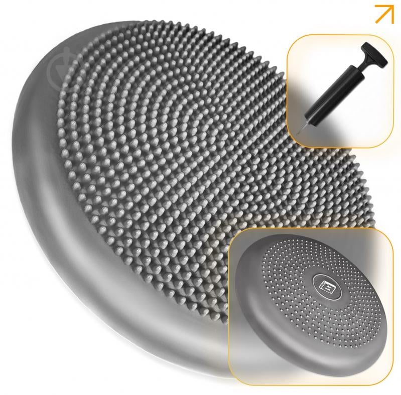 Подушка EasyFit Balance Cushion-A серая + насос - фото 1