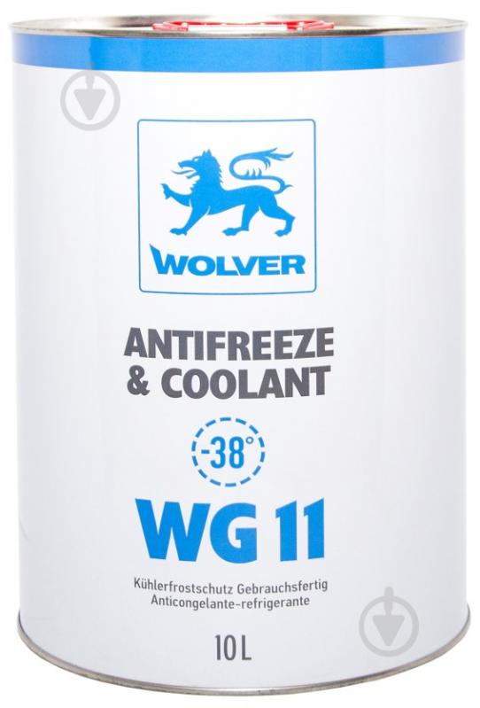 Антифриз Wolver Ready to Use WG11 от -40 до +110 10 л голубой/синий - фото 1