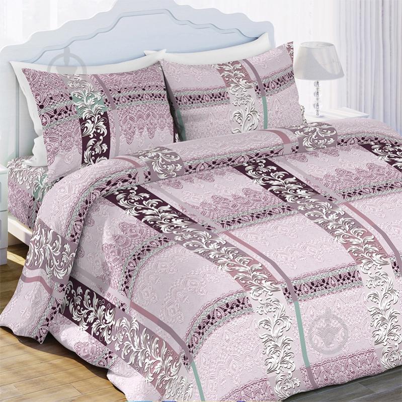 Комплект постельного белья 1.5 Остин розовый Ecotton - фото 1 Комплект постельного белья 1.5 Остин розовый Ecotton - фото 1
