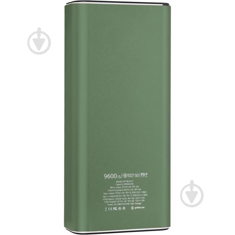 Повербанк Gelius Pro CoolMini 2 PD 9600 mAh green (GP-PB10-211) - фото 5