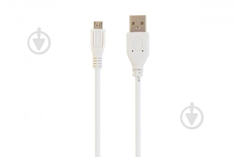 Кабель Cablexpert micro USB 2.0, A-папа/micro B-папа 3 м white (CCP-mUSB2-AMBM-W-10) - фото 1