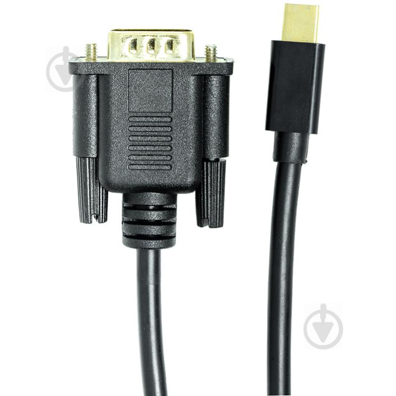 Кабель PowerPlant mini DisplayPort (M) – VGA (M) 1 м чорний (CA911998) - фото 2