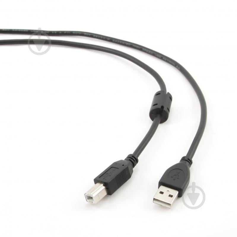 Кабель Cablexpert USB 2.0, ферит 1,5 м black (CCFB-USB2-AMBM-1.5M) - фото 2