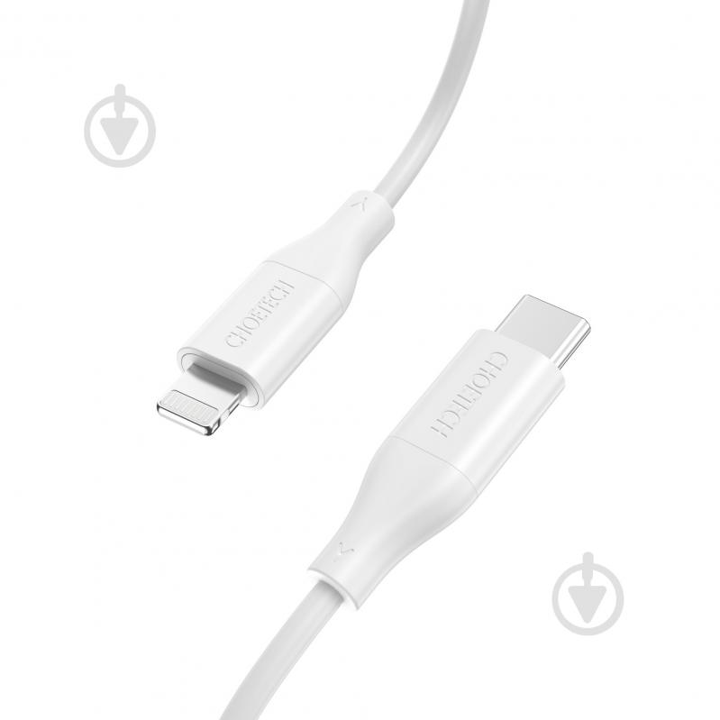 Кабель Choetech MFI, USB 2.0 Power Delivery (PD), USB-C/Lightning 1 м white (IP0040-WH) - фото 2