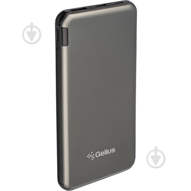 Повербанк Gelius Pro UltraThinSteel 10000 mAh silver (GP-PB10-210) - фото 2