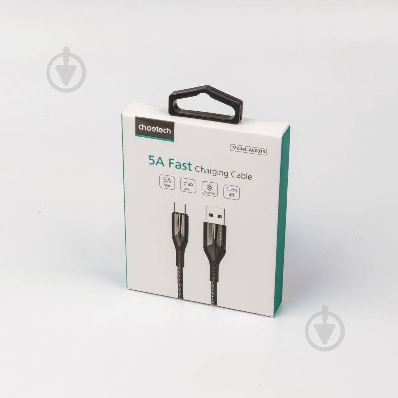 Кабель Choetech USB 2.0, USB-A/USB-С 1,2 м black (AC0013-BK) - фото 10 Кабель Choetech USB 2.0, USB-A/USB-С 1,2 м black (AC0013-BK) - фото 10