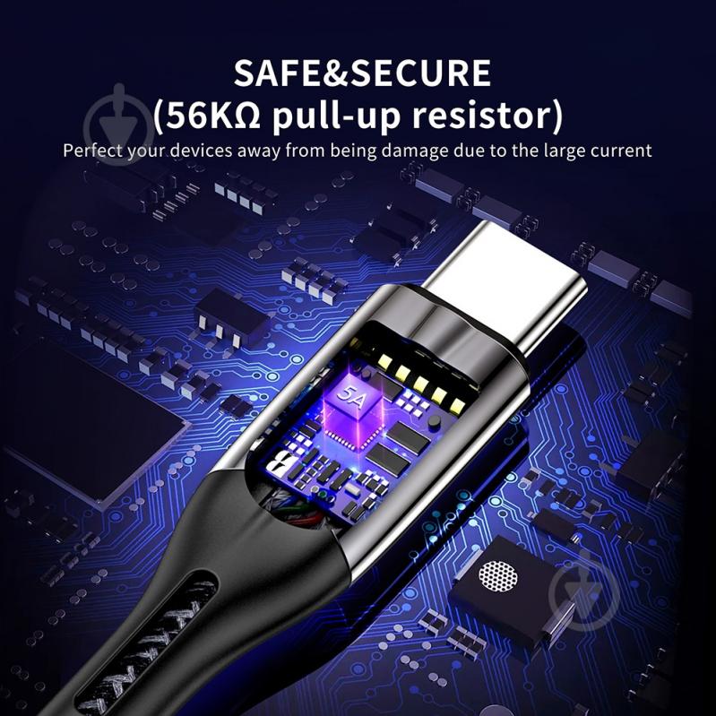 Кабель Choetech USB 2.0, USB-A/USB-С 1,2 м black (AC0013-BK) - фото 9 Кабель Choetech USB 2.0, USB-A/USB-С 1,2 м black (AC0013-BK) - фото 9