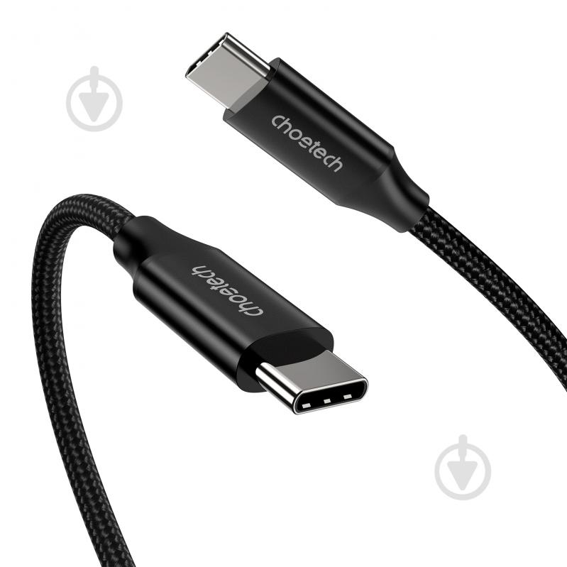 Кабель Choetech USB 3.1 USB-C, GEN 2, 100w, 4K@60Hz 2 м black (XCC-1007-V2-BK) - фото 3