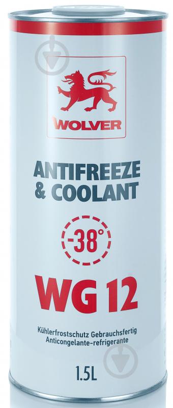 Антифриз Wolver Ready to Use WG12+ від -40 до +110 1,5 л червоний - фото 1