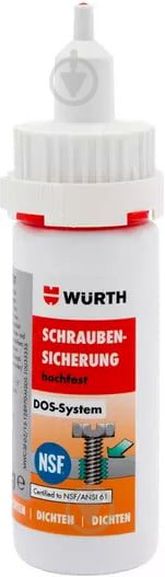 Герметик WURTH стопорний високої міцності DOS-S 0893270250 зелений 250 г - фото 1