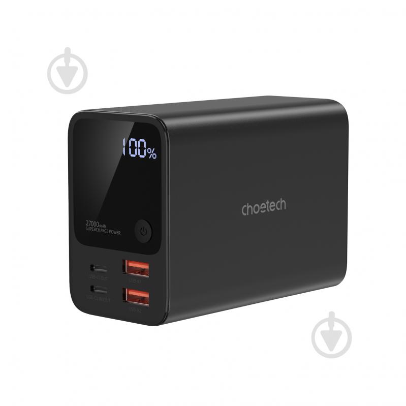 Повербанк Choetech B635-BK 27000 mAh black (B635-BK) 27000 mA QC/PD 222,5 Вт - фото 1