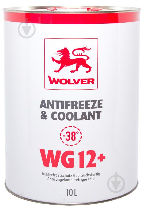 Антифриз Wolver Ready to Use WG12+ від -40 до +110 10 л червоний - фото 1