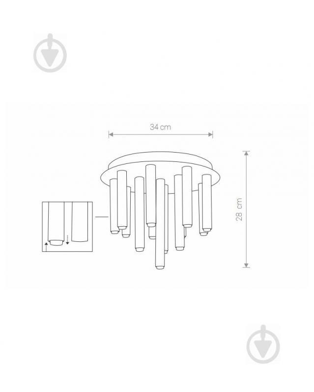 Світильник стельовий Nowodvorski Stalactite 13x10 Вт G9 білий 8356 - фото 2