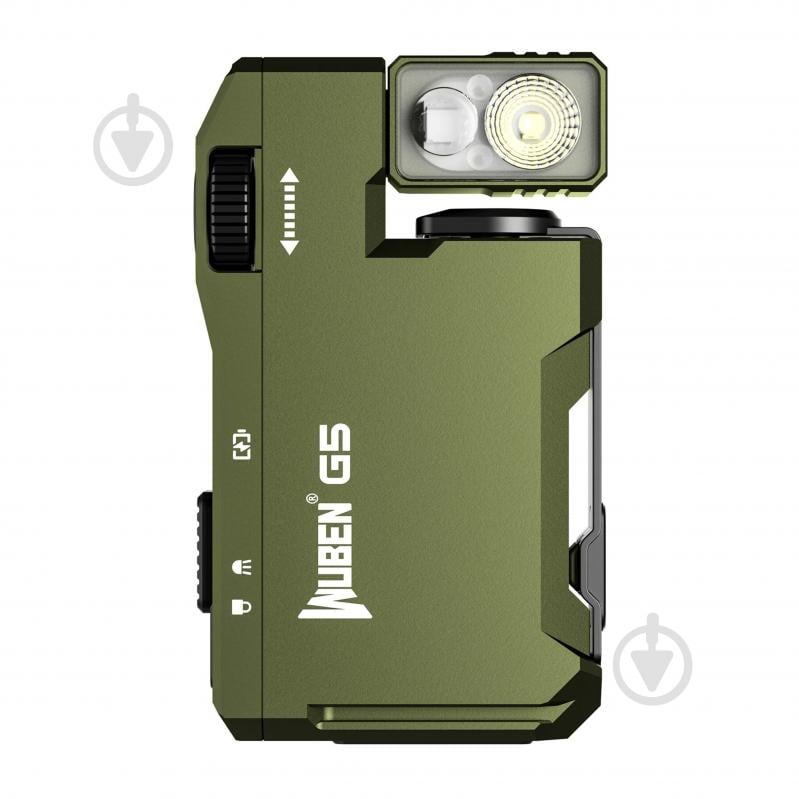 Ліхтарик кишеньковий Wuben G5, 82 м, 65 год, RGB на 7 кольорів, магніт, 450 мА·г, EDC, ультракомпактний Зелений 400 Lm - фото 2 Ліхтарик кишеньковий Wuben G5, 82 м, 65 год, RGB на 7 кольорів, магніт, 450 мА·г, EDC, ультракомпактний Зелений 400 Lm - фото 2