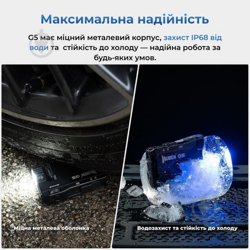 Ліхтарик кишеньковий Wuben G5, 82 м, 65 год, RGB на 7 кольорів, магніт, 450 мА·г, EDC, ультракомпактний Зелений 400 Lm - фото 13 Ліхтарик кишеньковий Wuben G5, 82 м, 65 год, RGB на 7 кольорів, магніт, 450 мА·г, EDC, ультракомпактний Зелений 400 Lm - фото 13