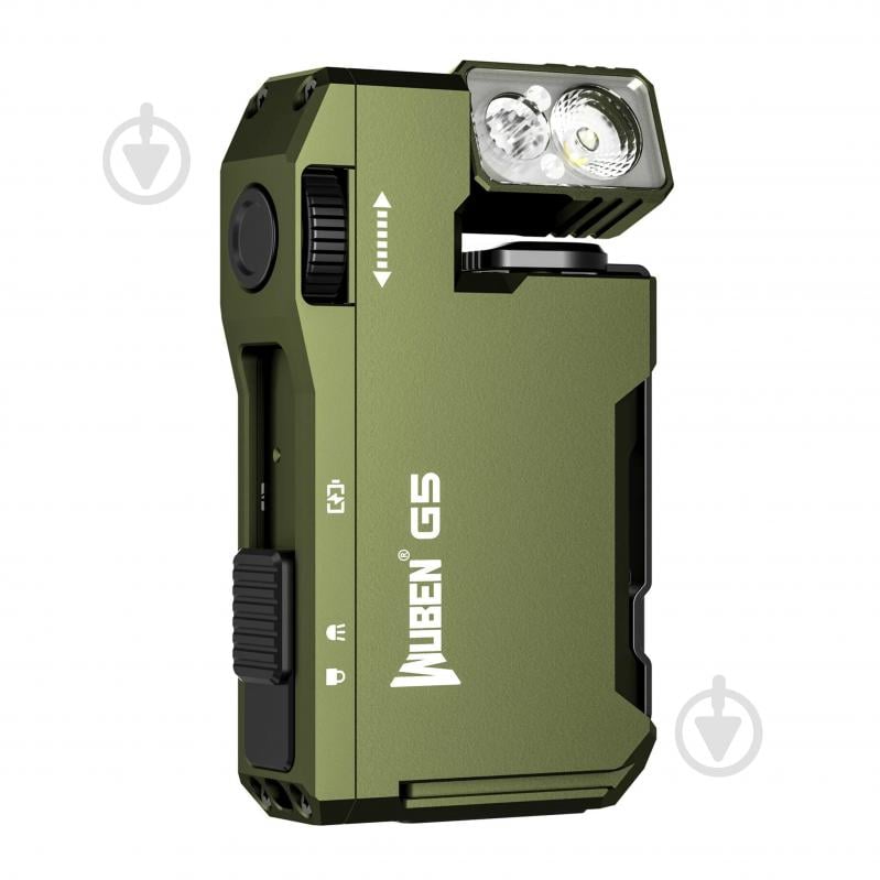 Ліхтарик кишеньковий Wuben G5, 82 м, 65 год, RGB на 7 кольорів, магніт, 450 мА·г, EDC, ультракомпактний Зелений 400 Lm - фото 1 Ліхтарик кишеньковий Wuben G5, 82 м, 65 год, RGB на 7 кольорів, магніт, 450 мА·г, EDC, ультракомпактний Зелений 400 Lm - фото 1
