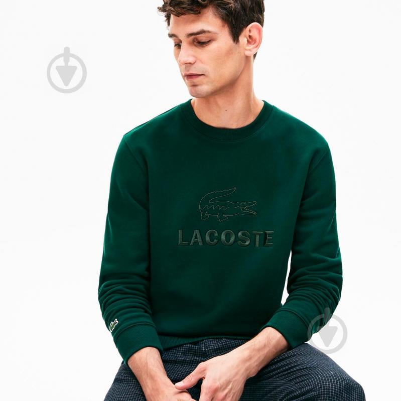 Світшот Lacoste SH8546 SH8546YZP р. 2 зелений - фото 3