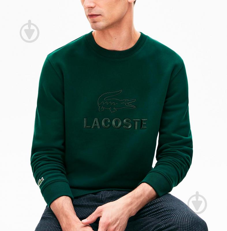 Світшот Lacoste SH8546 SH8546YZP р.M зелений - фото 3
