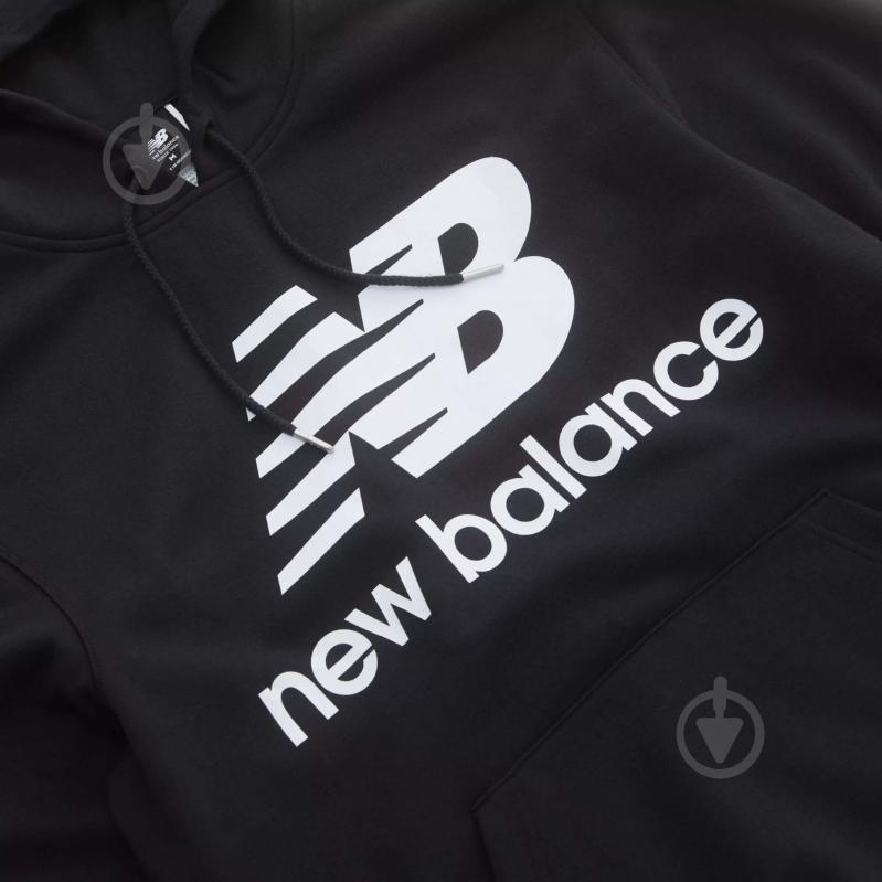 Джемпер New Balance ESSENTIALS STACKED LOGO ЧОРН. MT03558BK р. XL черный - фото 2