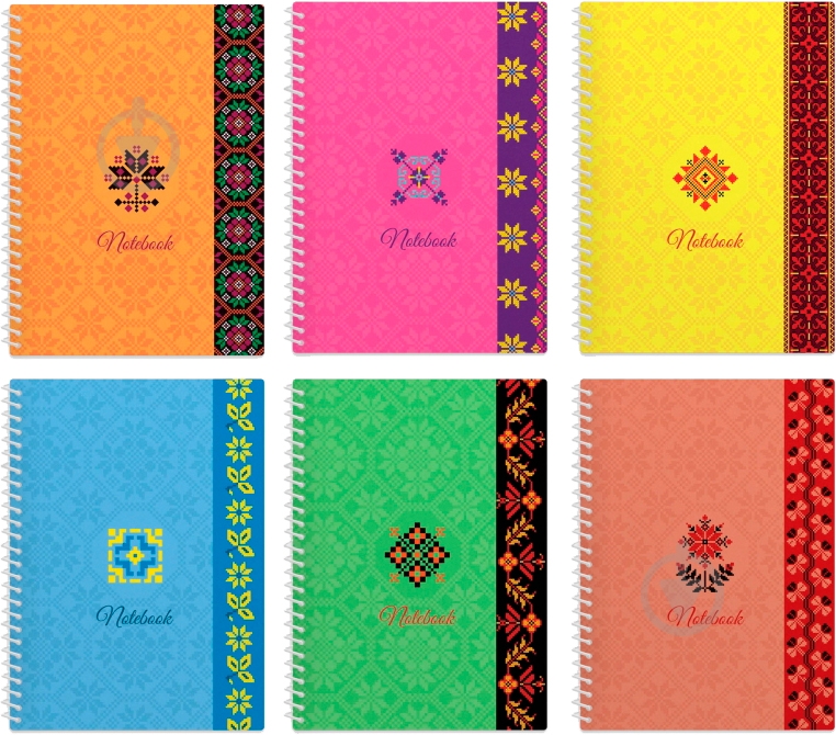 Блокнот Орнамент А6 100х143 мм 80 аркушів в асортименті E20340-97 Economix - фото 1 Блокнот Орнамент А6 100х143 мм 80 аркушів в асортименті E20340-97 Economix - фото 1