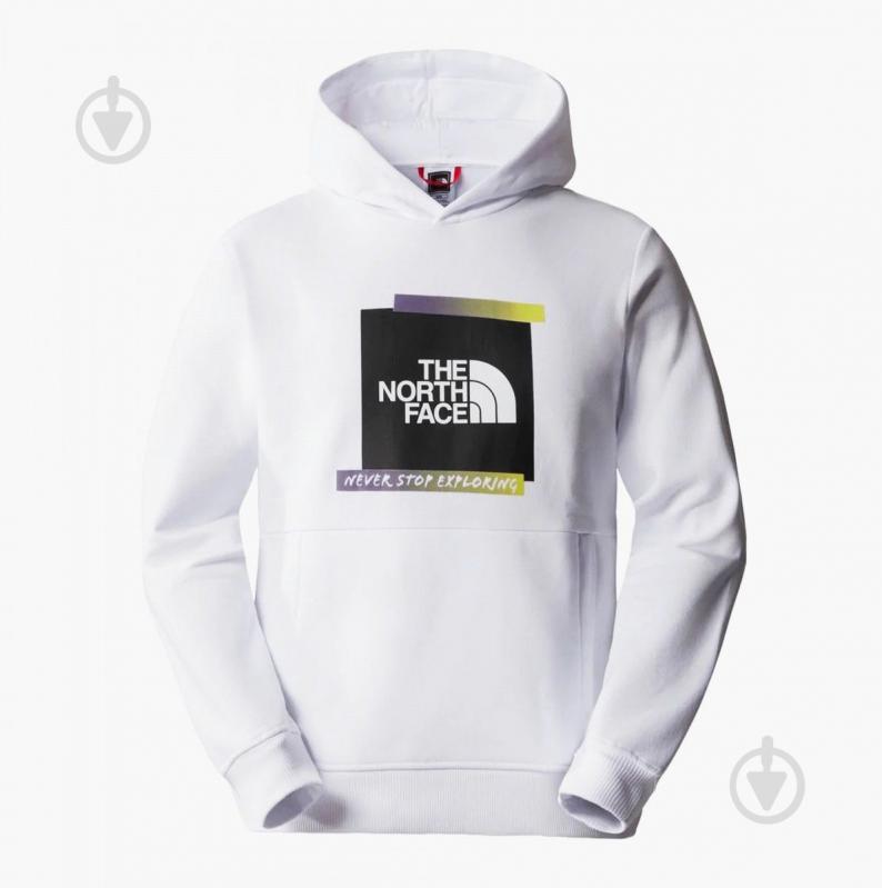 Джемпер THE NORTH FACE M ES GRAPHIC HOODIE NF0A83FKFN41 р. M белый - фото 1