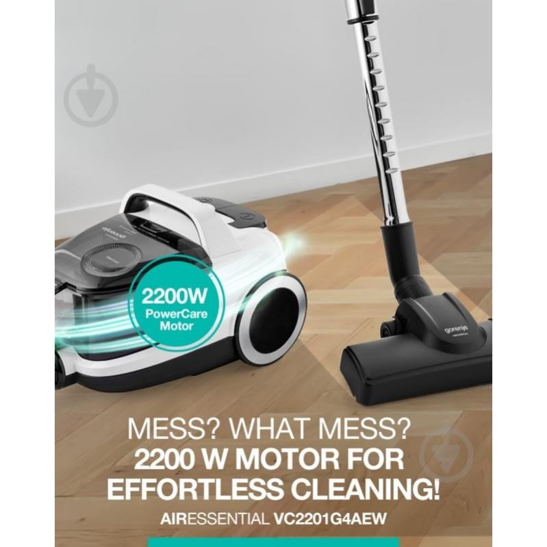 Пылесос Gorenje VC2201G4AEW black - фото 5