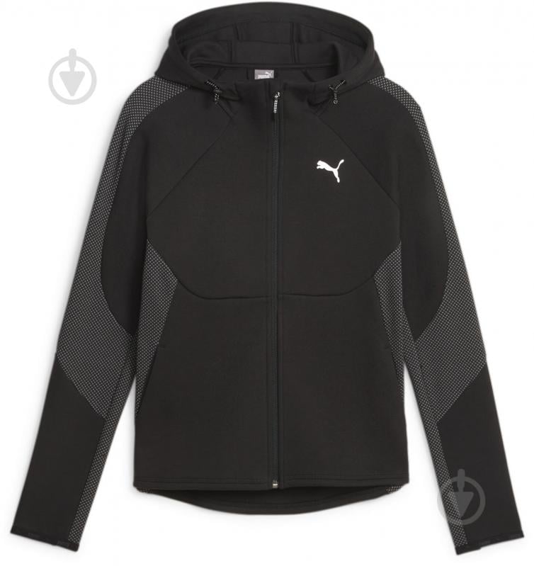 Джемпер Puma Evostripe Full-Zip Hoodie 67607301 р.S чорний - фото 1