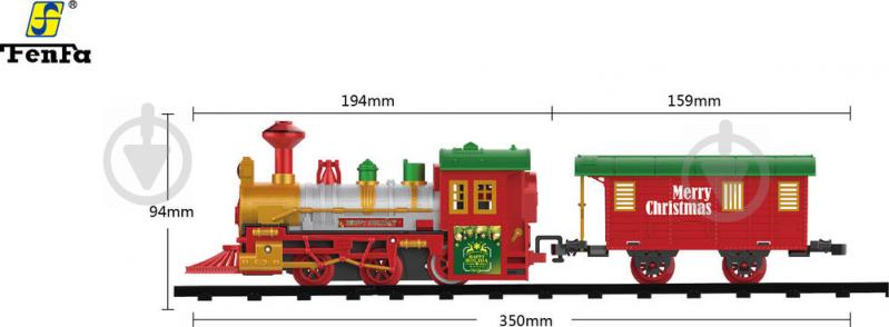 Игровой набор Fenfa Новогодняя железная дорога 1603B-3A - фото 3