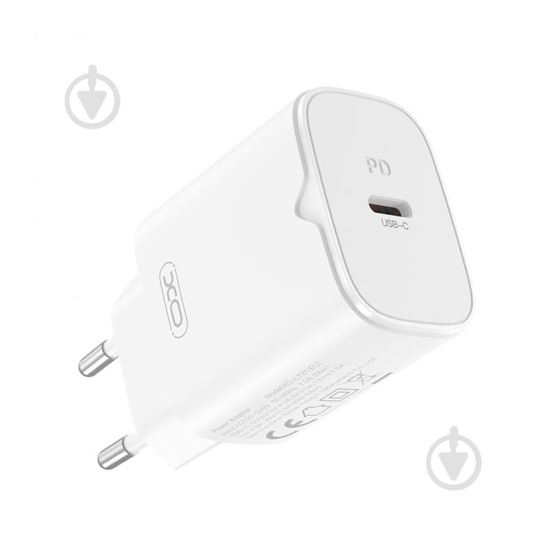 Зарядное устройство Xo L131 PD30W USB-C White - фото 2 Зарядное устройство Xo L131 PD30W USB-C White - фото 2