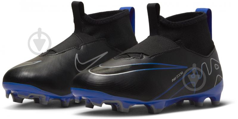 Бутсы Nike JR. ZOOMERCURIAL SUPERFLY 9 ACADEMY FG/MG DJ5623-040 р.37,5 черный - фото 5